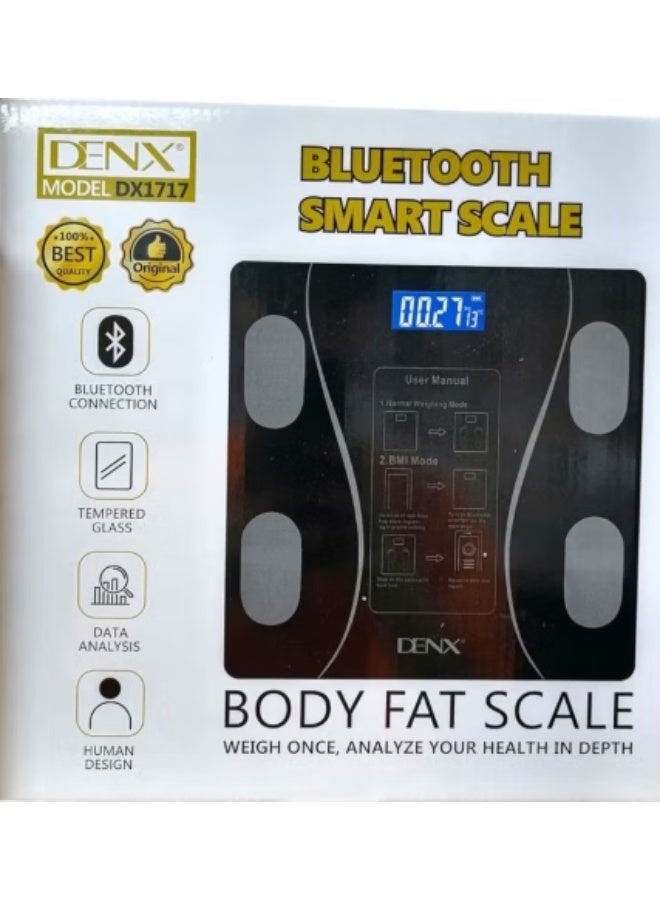 Denx Smart Weight Scale Body Fat Scale Bluetooth Smart Body Weight Scale Wireless Digital Bathroom Scale with Smartphone App (Black) - Image 5